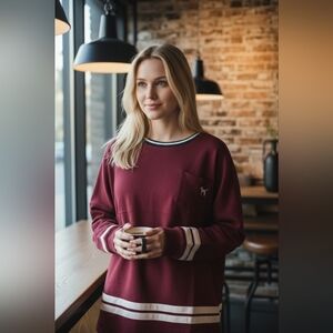 Victoria's Secret PINK Black and White Striped Garment